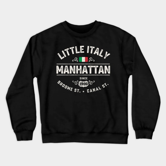 NYC Little Italy Crewneck Sweatshirt by Designkix